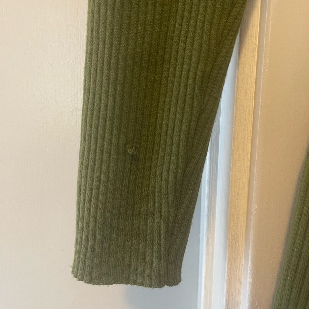 Wilfred Cutout Knit Longsleeve Mini Dress in Grotto Green Aritzia - Picture 7 of 9